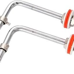 COPY LINE Bathroom Toilet Seat Hinge Set | Stainless Steel Seat Cover Screw Hinges L Type for European Toilet Seat Covers Repair Kit Spare Part Accessories for Western Toilet Seat Covers 2 Pieces-image-17