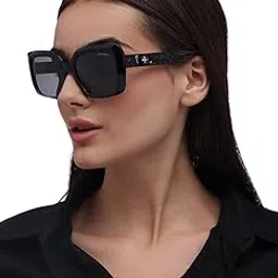 zaadran NY Sunglasses UV Protection Stud Embellished Frame Trendy Unisex Eyewear-picture-6