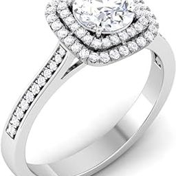 14k (585) White Gold Ring for Women-image-72