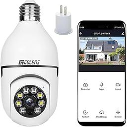 Golens 3MP WiFi Bulb Camera | 1080P HD | Pan Tilt | Night Vision | Motion Alert | E27 CCTV | Real-time Alert | CCTV Camera for Home Outdoor (WC10K)-31