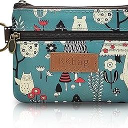 Coin Bag with Carabiner Small Double Layer Wallet Card Bags Cute Girls Purse Zippe Pouch Cash Bag Earphone Fashion Earphone Waterproof Polyester Mini Bags for Women Girls-15