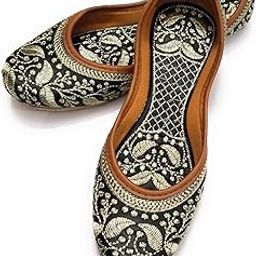 NIHARIKA Woman Embroidered Punjabi Mojari Jutti Juti for Women Shoe-image-17