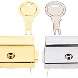 Golden Trunk Wine Chest Box Suitcase Cabinet Chest Drawer Lock Toggle Latch w/Key Pack of - (1)-image-52