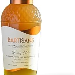 Bartisans Winning Shot Cucumber and Earl Grey Tea Cocktail Mixer 400ml, Alcohol pairing for drinks Whiskey Rum Gin Vodka, Replacement for Tonic Water Fruit Juice Ginger Ale Mojito Syrup Soda Cranberry-10