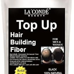 La'Conde Hair Building Fiber Refill Pack (Black), Powder Based fibers | Natural Hair Thickening Fiber for Thin Hair Men & Women (25g) Pack of 1-image-30