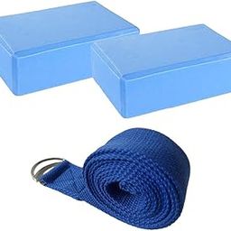 BESPORTBLE Yoga Brick and Stretching Belt Bulk Yoga Blocks for Deep Stretches Non-Slip-image-49