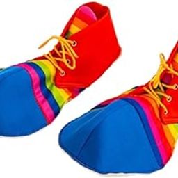 bnf® Jumbo Clown Shoes Colorful Stripe Props for Kids Men Women Medium|Clothing, Shoes & Accessories | Costumes, Reenactment, Theater |Shoes & Footwear|0-image-60