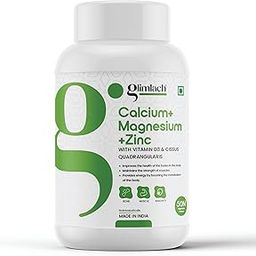 GLIMLACH Calcium Magnesium Zinc with Vitamin D3 | Nutrient Tablets for Men and Women | 50 Tablets Pack-image-30