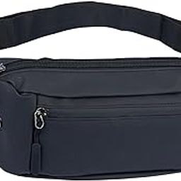 Waist Pack Bag Fanny Pack for Men & Women with Adjustable Strap for Outdoors Workout Traveling Casual Hands-Free Wallets Running Hiking Cycling (Black)-24