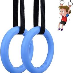 VIXERA Kids Gymnastics Rings Play Set – Indoor/Outdoor Hanging Fitness Toys for Boys & Girls | Adjustable 170 cm Strap | 25 mm Grip Rings for Strength, Balance & Fun-image-101