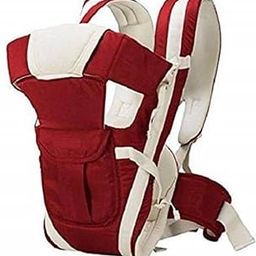 Duggu Kids 4-in-1 Adjustable Baby Carrier Cum Kangaroo Bag/Baby Carry Sling/Back/Front Carrier for Baby with Safety Belt and Buckle Straps ((Maroon))-image-5