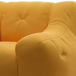 CALANDIS™ Bean Bag Chair Sofa Lounger Adults Lazy Sofa for Reading Living Room Bedroom Light Yellow | Bean Bags & Inflatables | Furniture-image-61