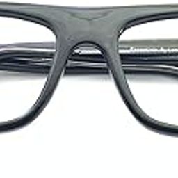 LENSTRACK Juan Rectangle Eyeglasses Frame for Unisex Unisex Full Rim Optical Spectacles Sleek Lightweight Fiber Frame for Casual Wear, Office, Reading & StudySuits & Blue Light Blocking Lenses Black-image-80