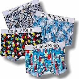 Men Printed Lycra Underwear Pack of 4-52