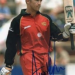 Original Autographed Photo of Zimbabwean Cricketer Andy Flower-image-87