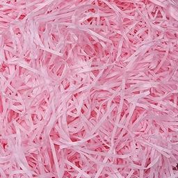 100 Grams Rose Pink Paper Grass for Crafts Project Gift Packing, Packing of Gifts for Marriage, Christmas, Baby Shower & Any Other Occasion or Party (Rose Pink)-18