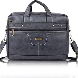 Veneer Men's 15.6 Inch Waterproof Synthetic Leather Computer Laptop Messenger Bag Briefcase Satchel Shoulder Bag-picture-8
