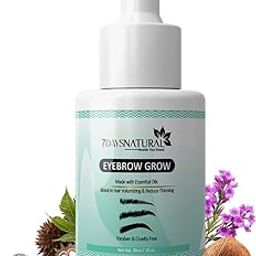 7 Days Eyelash & Eyebrow Nourishing Serum | With Castor Oil, Onion Oil & Vitamin E | Helps Condition & Strengthen Hair | Lightweight & Non-Greasy Formula (30ml)-56