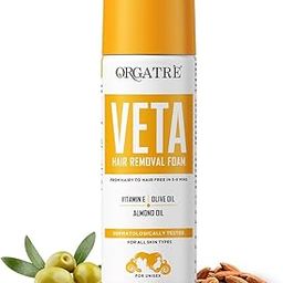 Orgatre Veta Hair Removal Foam Wash For Men & Women | Painless Body Hair Removal Spray For Chest, Back, Legs & Under Arms| Hair Removal Cream Spray - 200 Gm-52