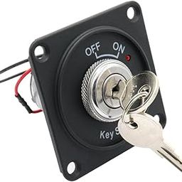 T.O.G. Auto Key Ignition Switch Panel with LED Light Engine Start 2-Position ON-Off-2