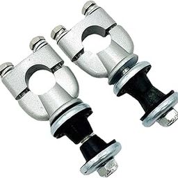 ATORSE 2X Motorcycle Handlebar Risers Mount Clamp 7/8" for Dirt Pit Bike Silver A.T.V. | 2 Pieces Handlebar Mount Clamps-picture-12