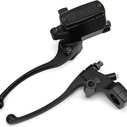 Hydraulic Lever, Horns Styling Motorcycle Parts Lever with Sight Glass M10 Hole Brake and Switch Plug for Motorcycle-image-22