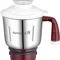 Wonderstar Stainless Steel Mixer Jar with Lid, 1 Litre||Ccompatible for Prestige models including TEON, TEON PLUS, TEON STAR, ELEGANT V2, IRIS 550W, MACHO, SUPREME, JADE, and ULTIMATE mixers-picture-7