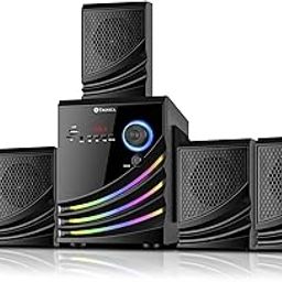 TRONICA Firefly 40W 5.1 Bluetooth Home Theater System with FM/PenDrive/Sd Card/Mobile/Aux Support & Remote (5.1 Speaker Set) Black-9