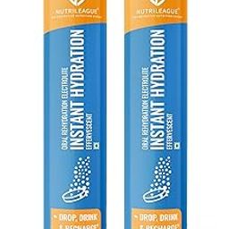Nutrileague Instant Hydration Effervescent Tablet | Rehydration Electrolite | Pack of 20 (Pack Of 2)-image-61