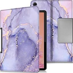 Robustrion Cover Case for Lenovo Tab Plus 11.5 inch Cover, Flip Folio Cover Case for Lenovo Tab Plus 11.5 inch - Marble Lilac-image-81