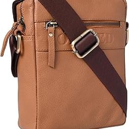 Leather Sling Messenger Bag for Men I Multipurpose Crossbody Bag I Travel Bag with Adjustable Strap | Tan-16