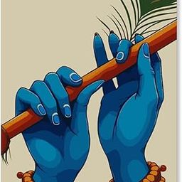 PaintWaint Krishna and Radha Paint by Number Kit for Adults & Kids | 25 x 30 cm DIY Painting Set with Numbered Canvas, Colors Palette & Brushes | Easy for Beginners (Canvas Roll, PW9)-image-5