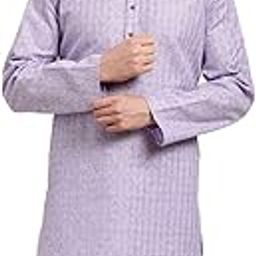 sojanya ( Since 1958 Mens Cotton Linen Solid Plain Weave Full Sleeves Mandarin Collar Kurta - Timeless Elegance for Eid & Holi Festivals-picture-15