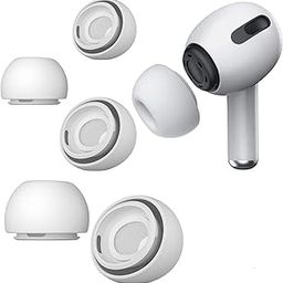 LIRAMARK Silicone Replacement Ear Tips for Apple AirPods Pro 2 & Airpods Pro | Anti-Slip Eartips | Fits in The Charging Case (All 3 Sizes inclued) (Small+Medium+Large Size, 3 Sets, 6Pc) (White)-picture-29