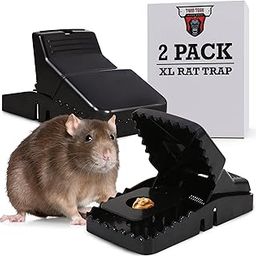 Twintech Jaws Reusable Rat Traps - City, Subway & Hotel Monster Rat Trap for Extra Large Rodents - Durable, Sanitary, Touch-Free Rodent Control Solution - 8.3x4.3x4.3 Inches - 2 Pack-image-22