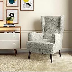 Wooden Wing Chair for Living Room | Arm Chair | Accent Chair | Lounge Chair for Living Room| One Seater Sofa…-image-84