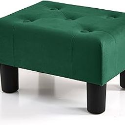 BRIAN & DANY Small Foot Rest Ottoman, Velvet Foot Stools Ottoman with Storage, Stable Footrest Ottoman for Living Room, Green-image-69