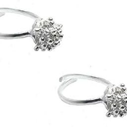 Women's Oxidized Silver Plated Toe Rings - Adjustable-6
