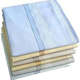 Cotton Handkerchief for Men, Pack of 6, Hanky Rumal-image-128