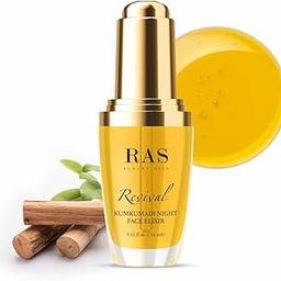 RAS Luxury Oils Revival Kumkumadi Night Face Elixir; Enriched With Saffron ; Reduces Signs of Ageing, Wrinkles, and Fine Lines, Hydrates Skin (15 ML)-image-8