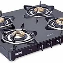 Glen 4 Burner Toughened Glass Top | Lpg Gas Stoves | Fuel Efficient Brass Burners | Black | Auto Ignition | 360 Degree Revolving Nozzle | 2 Year Warranty | 1041 GT BB BL AI-image-40