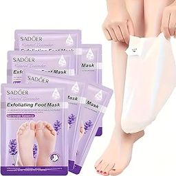 SPMYY Foot Peeling Mask For Dead Skin Removal Natural Exfoliator For Dry Dead Skin,Callus,Peeling Foot Mask Repairs Heels&Removes Cracked Feet&Rough Heels Enjoy Baby Soft Smooth Pack of 1 (levender foot mask)-image-34