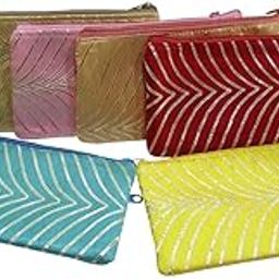 Vintage Zippered Potli Purse for Women, Potli Bags for Ladies, Return Gifts for Mehandi Function, Ethnic Potli Purse for Party (Pack Of 1 Pcs) Available in Random Color-image-6