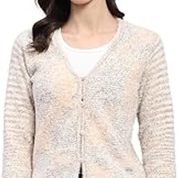 Womens Self Design V Neck Full Sleeve Cardigan (1243625VN)-image-47