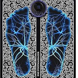 EMS Electric Foot Massager Mat, Digital Display, USB Powered, 29.5 x 29.5 cm, Acupressure Reflexology Massage Pad with Mode Control-image-93