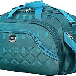 NS Fashion Medium Lightweight Duffel Travel Bag for Men & Women | Small Overnight Polyester Bag with 3 Compartments & Side Pocket | Water Resistant (Peacock)-image-78