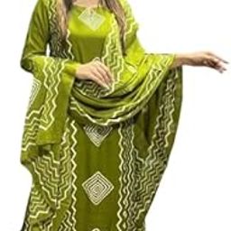 Women's Bandhani Print Cotton Blend Salwar Suit Set with Dupatta – Purple | Ethnic Wear for Festivals & Casual Outings-55