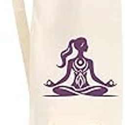 95miles garments Stylish Cotton Carry Yoga Mat Bag Zip Pocket Drawstring and Strap for Women Men Printed Calm Symbol Yoga Mat Cover-image-79