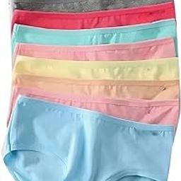 Women's Cotton Breathable Candy Pop Color Brief/ 100% Super Soft Cotton Hipster Ladies Plain Bright Panty/Innerwear Inner Elastic (Colour May Very)-picture-26