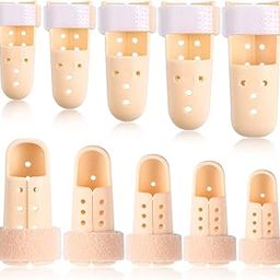 GODSDWARES 10Pcs Mallet Finger Splint, Finger Protector for Cutting Vegetables, Finger Protectors - Soft & Flexible Breathable & Stretchable for Kitchen Use-3